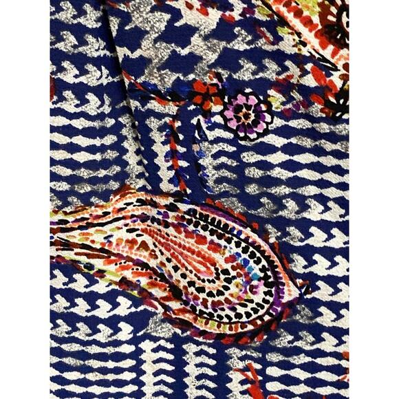 FIGUEROA & FLOWER WO SIZE MEDIUM MULTICOLOR PAISLEY PRINT MIDI DRESS/ TUNIC - Picture 10 of 13